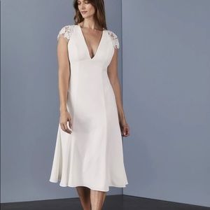 Amsale Little White Dress LW142 (NWT, 35% off)